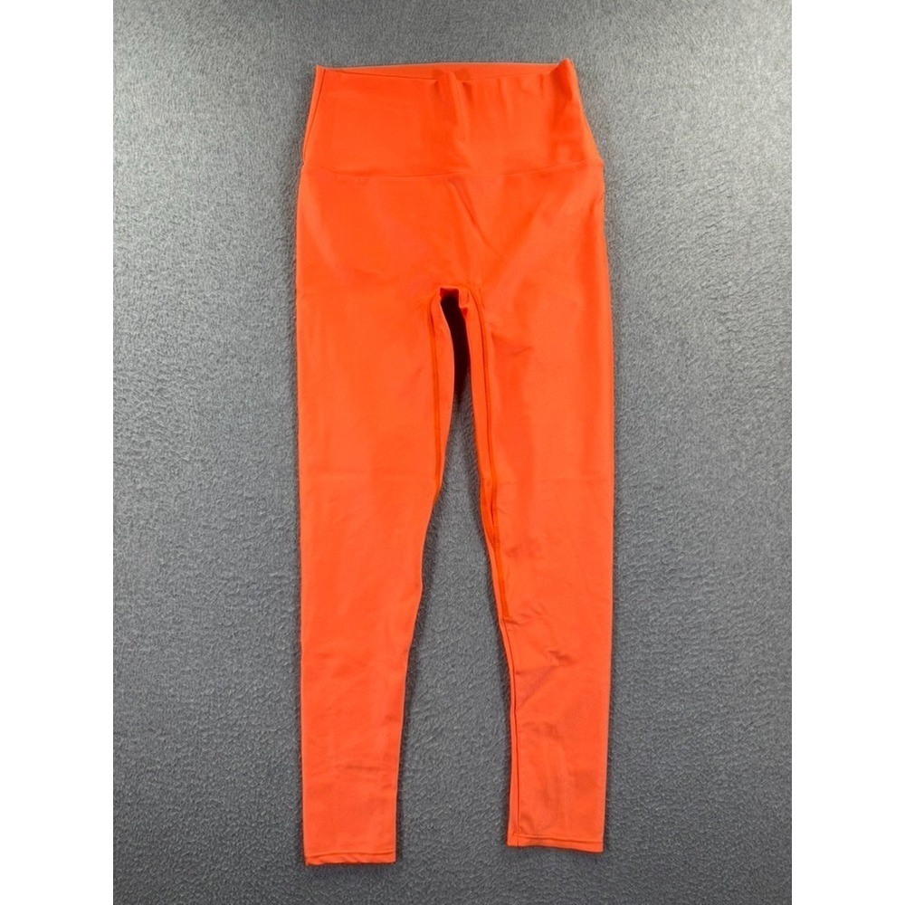 K Deer Leggings Women's Medium Orange Yoga Pants High Waist Workout Gym Training